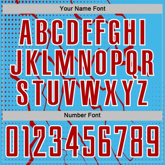 Sky Lightning Red-White Blue Uniform Jersey Soccer Sublimation Custom Sports