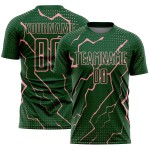 Pink Green Uniform Soccer Jersey Lightning Custom Medium Sports Sublimation