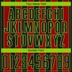 Jersey Sublimation Custom Sports Soccer Uniform Green Black Pinstripe Line Red-Neon