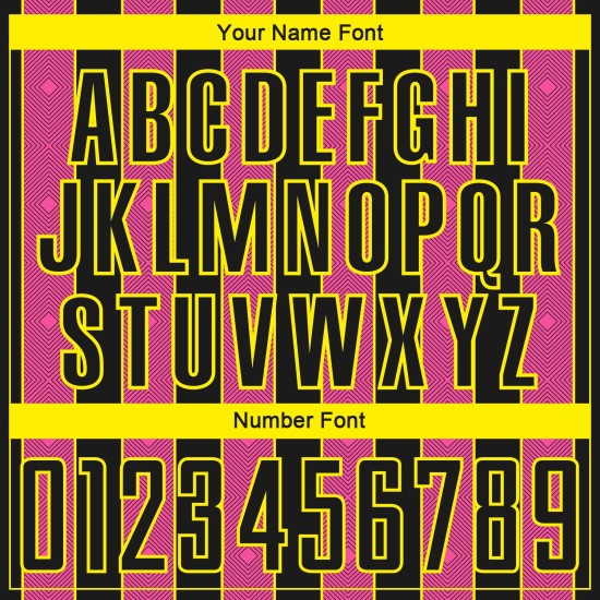 Custom Pink-Light Soccer Sublimation Line Black Jersey Yellow Uniform Pinstripe Sports