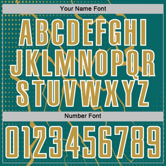 Soccer Teal Old Jersey Sports Custom Sublimation Lightning Gold-White Uniform Soccer Teal Old Jersey Sports Custom Sublimation Lightning Gold-White Uniform