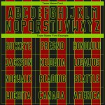 Jersey Sublimation Custom Sports Soccer Uniform Green Black Pinstripe Line Red-Neon