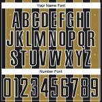 Sports Pinstripe Black Sublimation Gold-White Old Jersey Custom Uniform Line Soccer Sports Pinstripe Black Sublimation Gold-White Old Jersey Custom Uniform Line Soccer