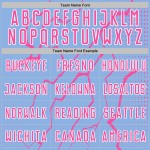 Sublimation Blue Pink-White Sports Custom Lightning Soccer Uniform Jersey Light