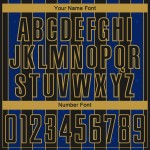 Pinstripe Black Line Jersey Sublimation Royal-Old Uniform Soccer Gold Sports Custom Pinstripe Black Line Jersey Sublimation Royal-Old Uniform Soccer Gold Sports Custom