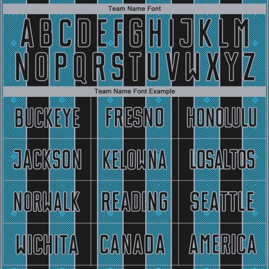 Sports Custom Black Jersey Line Pinstripe Panther Blue-Gray Sublimation Uniform Soccer