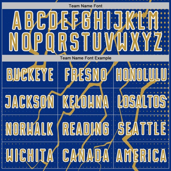 Sublimation Soccer Jersey Sports Old Royal Gold-White Lightning Uniform Custom Sublimation Soccer Jersey Sports Old Royal Gold-White Lightning Uniform Custom