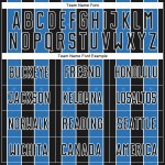 Uniform Custom Pinstripe Powder Sports Line Blue-White Black Jersey Soccer Sublimation