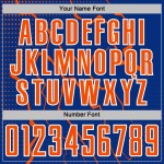 Lightning Sublimation Custom Uniform Jersey Orange-White Soccer Royal Sports Lightning Sublimation Custom Uniform Jersey Orange-White Soccer Royal Sports