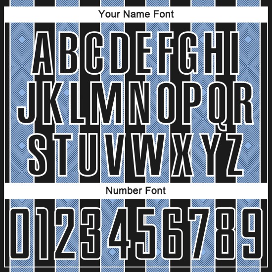 Jersey Uniform Black Pinstripe Light Sublimation Soccer Sports Custom Line Blue-White Jersey Uniform Black Pinstripe Light Sublimation Soccer Sports Custom Line Blue-White