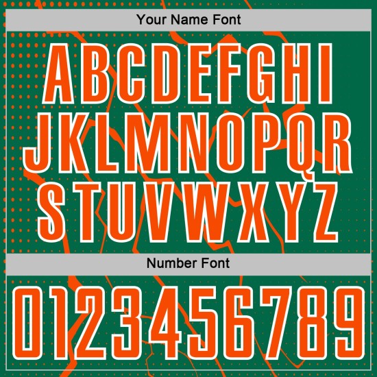 Green Uniform Soccer Lightning Jersey Orange-White Sublimation Sports Kelly Custom