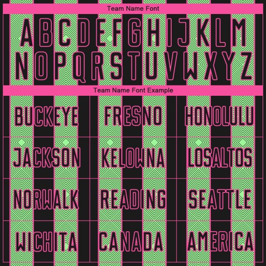 Pinstripe Jersey Sublimation Custom Uniform Black Sports Soccer Pea Line Green-Pink