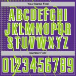 Uniform Purple Soccer Sports Custom Green-White Lightning Jersey Sublimation Neon