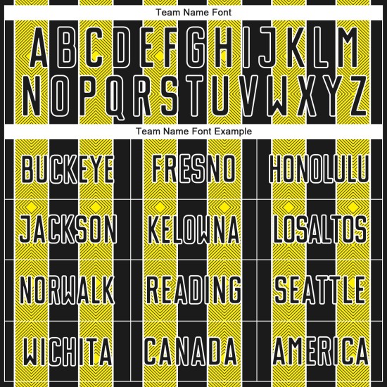 Sports Black Sublimation Jersey Custom Pinstripe Uniform Light Soccer Yellow-White Line