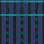 Custom Sports Soccer Sublimation Uniform Pinstripe Purple-Teal Line Jersey Black