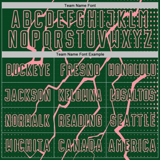 Pink Green Uniform Soccer Jersey Lightning Custom Medium Sports Sublimation