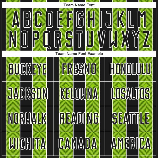 Sports Custom Pinstripe Green-White Uniform Soccer Neon Black Jersey Sublimation Line