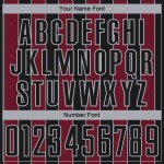 Pinstripe Sports Black Jersey Crimson-Gray Custom Line Sublimation Soccer Uniform Pinstripe Sports Black Jersey Crimson-Gray Custom Line Sublimation Soccer Uniform