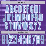 Soccer Sublimation Uniform Jersey Sports Lightning Light Purple Blue-White Custom