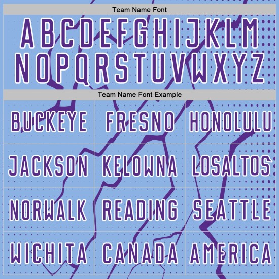 Lightning Purple-White Uniform Blue Custom Soccer Light Sports Jersey Sublimation