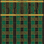 Sports Black Kelly Custom Pinstripe Sublimation Soccer Jersey Gold Uniform Green-Old Line