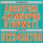 Lightning Uniform Soccer Aqua Sports Orange-White Custom Jersey Sublimation Lightning Uniform Soccer Aqua Sports Orange-White Custom Jersey Sublimation