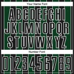 Custom Jersey Line Pinstripe Sports Sublimation Soccer Uniform Green-White Black Custom Jersey Line Pinstripe Sports Sublimation Soccer Uniform Green-White Black