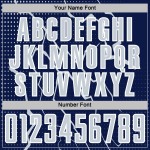 Jersey Navy Sublimation Silver-White Soccer Sports Uniform Custom Lightning