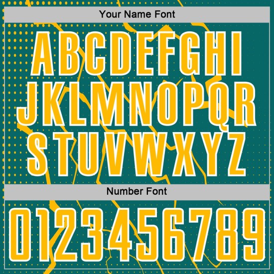 Lightning Soccer Jersey Custom Sublimation Teal Sports Uniform Gold-White Lightning Soccer Jersey Custom Sublimation Teal Sports Uniform Gold-White