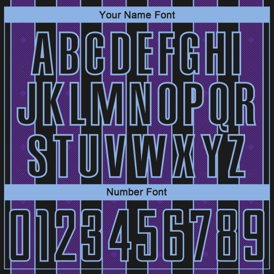 Sports Pinstripe Black Sublimation Uniform Blue Custom Purple-Light Jersey Soccer Line