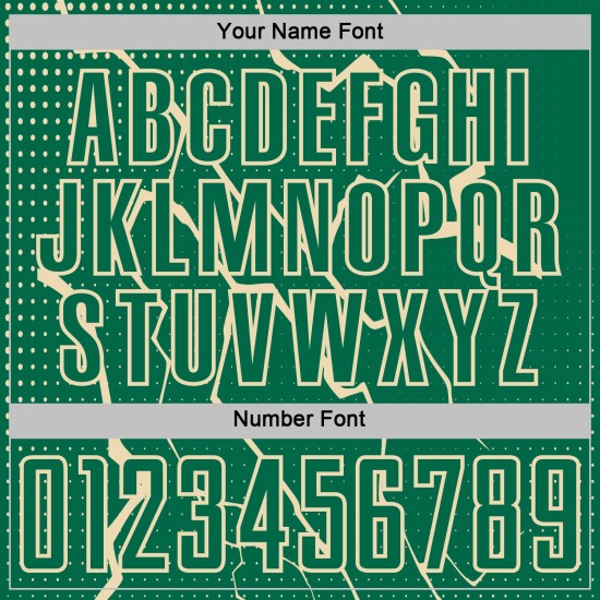 Lightning Sports Green Custom Kelly Cream Uniform Jersey Soccer Sublimation