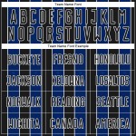 Sports Soccer Pinstripe Line Custom Sublimation Uniform Black Royal-White Jersey Sports Soccer Pinstripe Line Custom Sublimation Uniform Black Royal-White Jersey