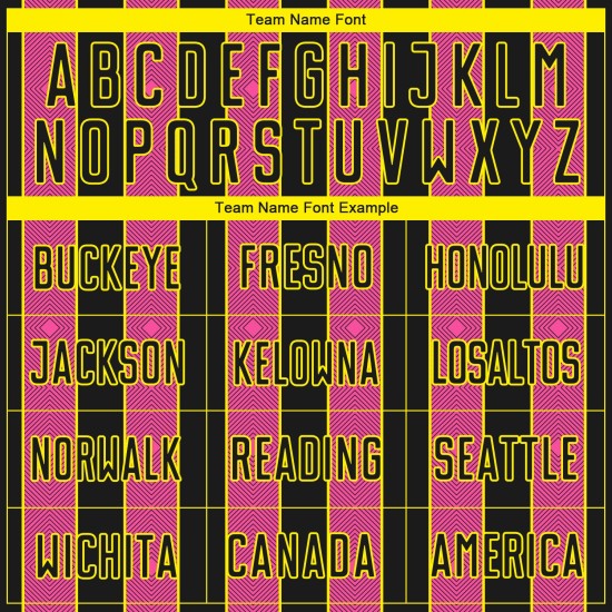 Custom Pink-Light Soccer Sublimation Line Black Jersey Yellow Uniform Pinstripe Sports